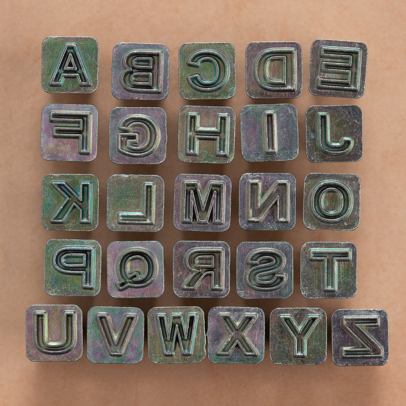 Craftool® Open Face Alphabet Stamp Set