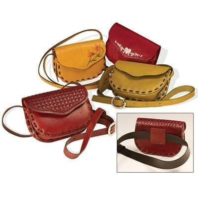 Bolso De Hombro / Cinturón Eva De Cuero Paquete De 10