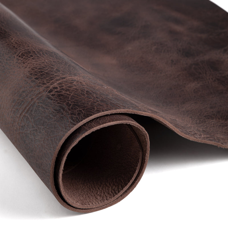 Vintage Glazed Water Buffalo Bend Chocolate - FINAL SALE