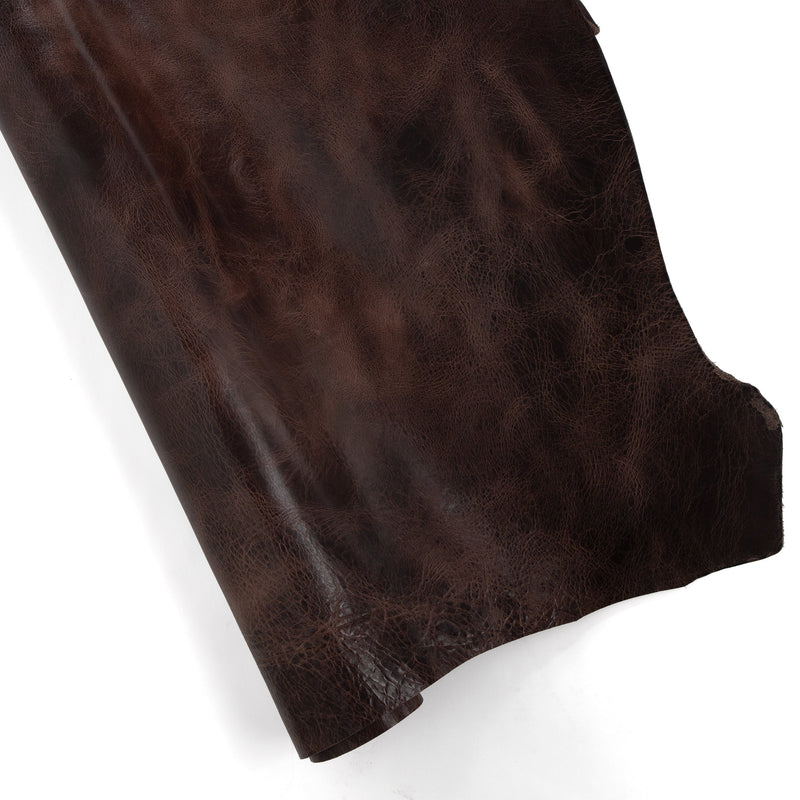 Vintage Glazed Water Buffalo Bend Chocolate - FINAL SALE