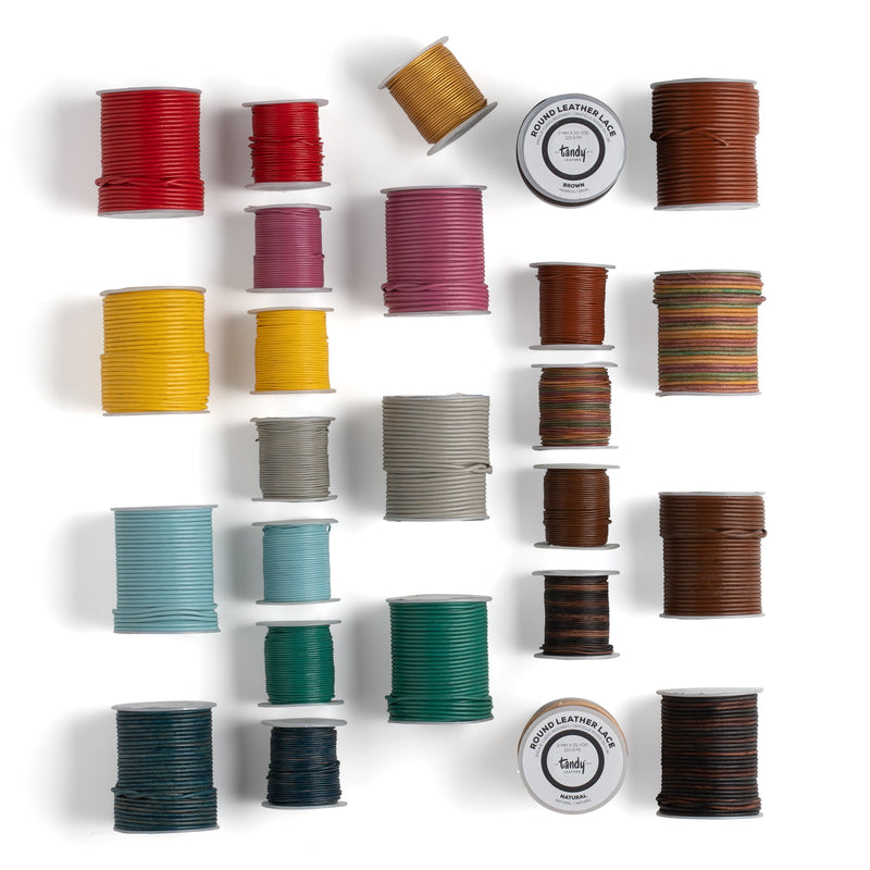 Dentelle ronde en cuir